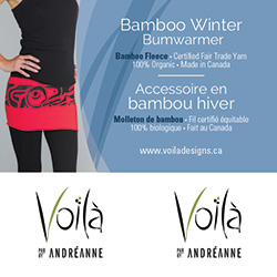 VoilĂ Designs Bum Warmer 3 x 3 Sticker